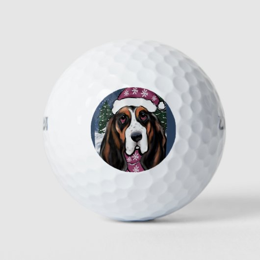 BASSET HOUND  GOLFBALLEN (Voorkant)