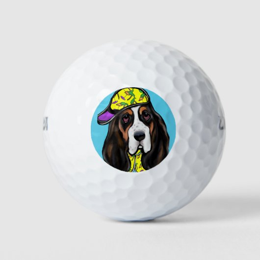 Basset Hound Golfballen (Voorkant)