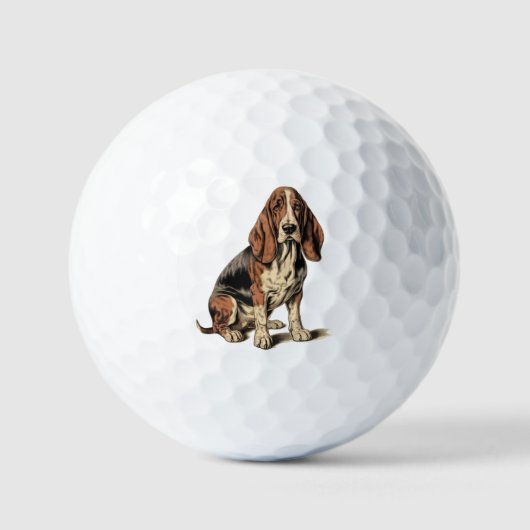 Basset Hound Golfballen (Voorkant)
