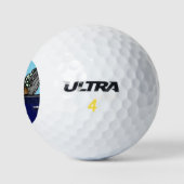 BASSET HOUND GOLFER GOLFBALLEN (Logo)