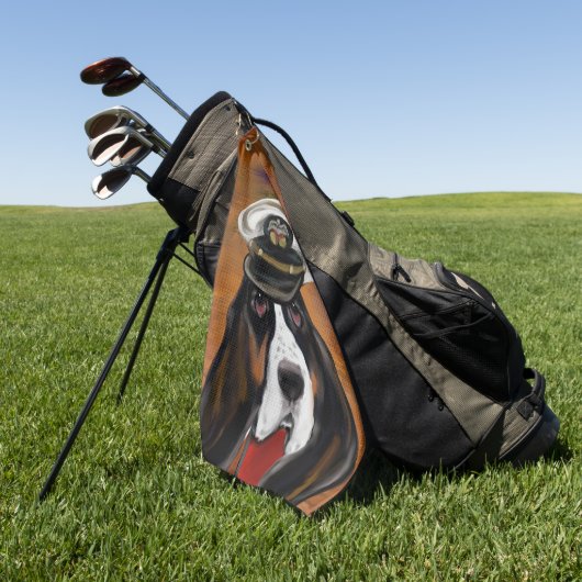 BASSET HOUND GOLFHANDDOEK (Groen)