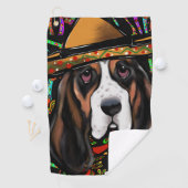 BASSET HOUND GOLFHANDDOEK (Insitu)
