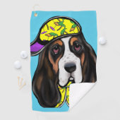Basset Hound  Golfhanddoek (Insitu)