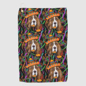 BASSET HOUND GOLFHANDDOEK (Voorkant)