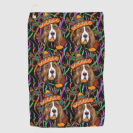 BASSET HOUND GOLFHANDDOEK