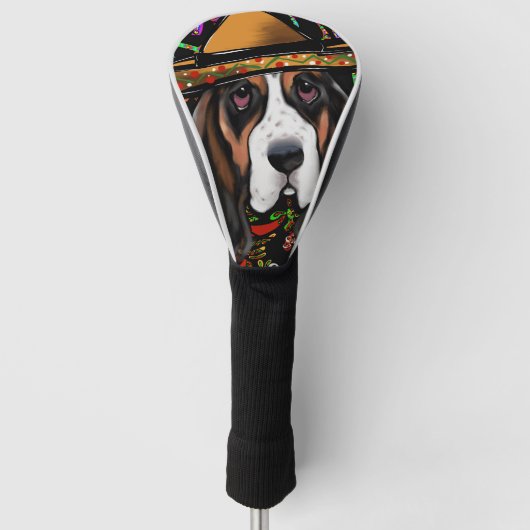 BASSET HOUND GOLFHEADCOVER (Voorkant)