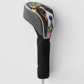 Basset Hound Golfheadcover (Schuin)