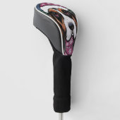 BASSET HOUND  GOLFHEADCOVER (Schuin)