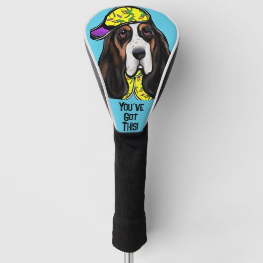 Basset Hound  Golfheadcover (Voorkant)