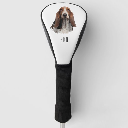 Basset Hound Golfheadcover (Voorkant)