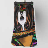 BASSET HOUND GOLFHEADCOVER (Draai 90)