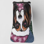 BASSET HOUND GOLFHEADCOVER (Draai 90)