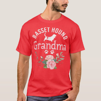 Basset Hound Grandma Dog Gifts Womens Hondenliefhe T-shirt