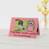 Basset Hound grappige verjaardagskaart Kaart (Gele Bloem)