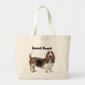 Basset Hound Grote Tote Bag (Voorkant)