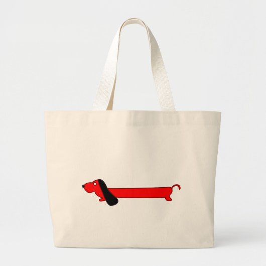 BASSET HOUND GROTE TOTE BAG (Voorkant)