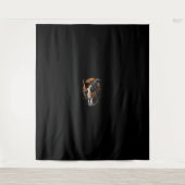 Basset Hound Halloween Dog Wizard Pet Funny Witch Wandkleed (Voorkant)