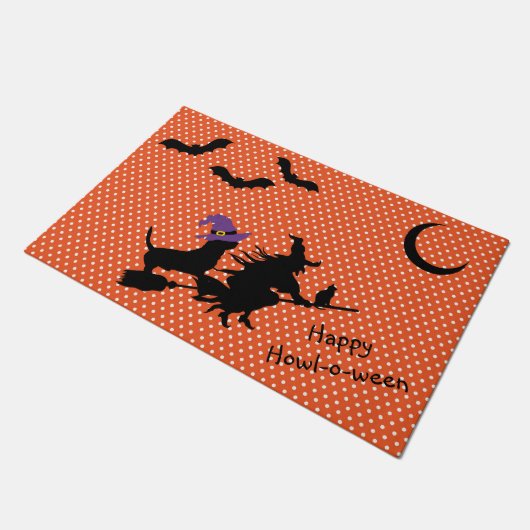 Basset Hound Halloween Doormat Deurmat (Schuin)