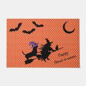 Basset Hound Halloween Doormat Deurmat (Voorkant)