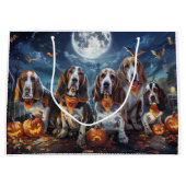 Basset Hound Halloween Griezelen Groot Cadeauzakje (Voorkant)