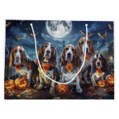 Basset Hound Halloween Griezelen Groot Cadeauzakje (Achterkant)