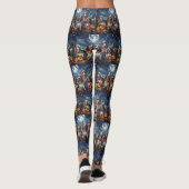 Basset Hound Halloween Griezelig Leggings (Achterkant)