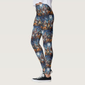 Basset Hound Halloween Griezelig Leggings (Links)