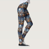 Basset Hound Halloween Griezelig Leggings (Rechts)