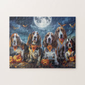 Basset Hound Halloween Spooky Legpuzzel (Horizontaal)
