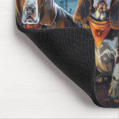 Basset Hound Halloween Spooky Muismat (Hoek)