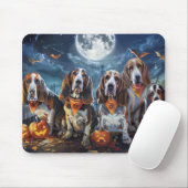 Basset Hound Halloween Spooky Muismat (Met muis)