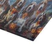 Basset Hound Halloween Spooky Snijplank (Hoek)