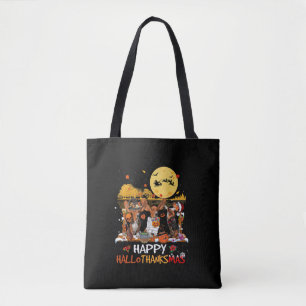 Basset Hound Happy Hound Bedankt Halloween Tote Bag