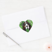 Basset Hound Hart Sticker (Envelop)