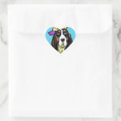 Basset Hound Hart Sticker (Tas)