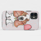 Basset Hound Heart Ballon Case-Mate iPhone Case (Achterkant (horizontaal))