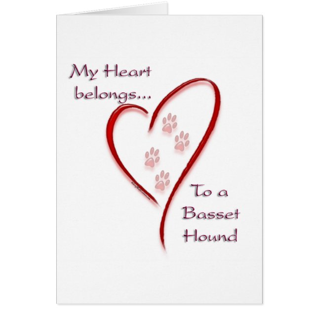Basset Hound Heart hoort erbij (Voorkant)