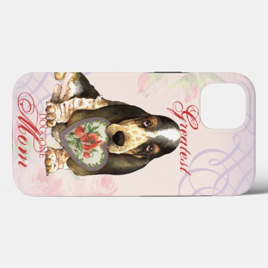 Basset Hound Heart mama Case-Mate iPhone Case (Achterkant (horizontaal))