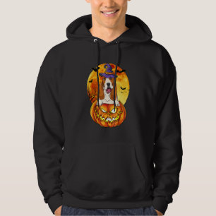 Basset Hound Heks Pompoen Halloween Hond Hoodie