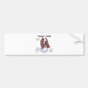 Basset Hound History; Alles over Basset Hounds Bumpersticker
