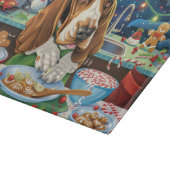 Basset Hound Holiday Baking: Feestelijke Kerst Snijplank (Hoek)