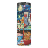 Basset Hound Holiday Baking: Feestelijke Kerst Thermosbeker (Achterkant)