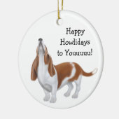 Basset Hound Holiday Ornament (Links)