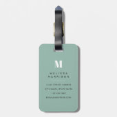 Basset Hound-hond bagage labels (Achterkant verticaal)
