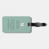 Basset Hound-hond bagage labels (Achterkant horizontaal)