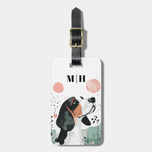 Basset Hound Hond Bagage Labels (Voorkant verticaal)
