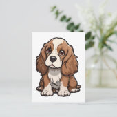 Basset Hound hond Briefkaart (Staand voorkant)
