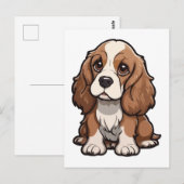 Basset Hound hond Briefkaart (Voorkant / Achterkant)