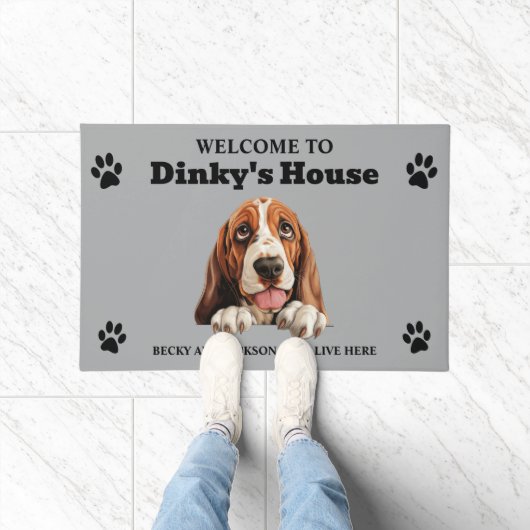 Basset Hound-hond Deurmat (Binnen)