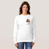 Basset Hound Hond gepersonaliseerd T-shirt (Voorkant volledig)